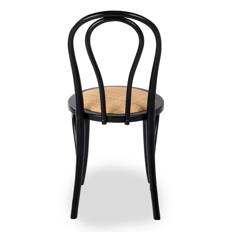 Wood and Rattan Bistro Chair