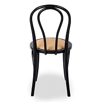 Wood and Rattan Bistro Chair