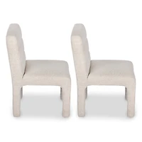 Ivory Silas Upholstered Dining Chairs, Set of 2