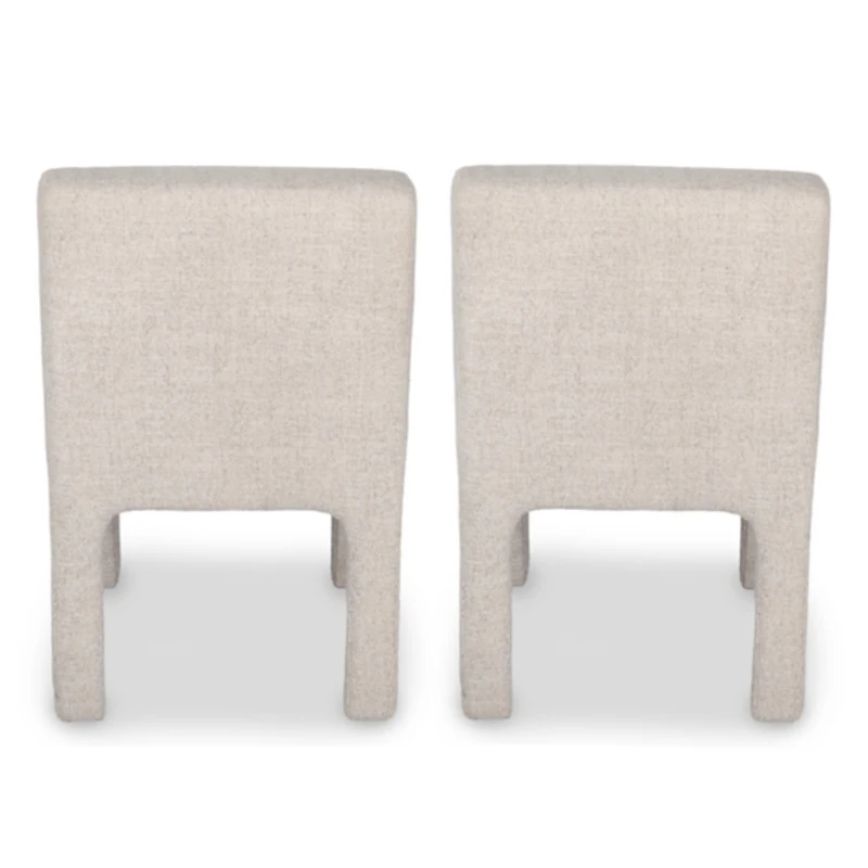 Ivory Silas Upholstered Dining Chairs, Set of 2