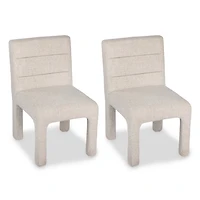 Ivory Silas Upholstered Dining Chairs, Set of 2