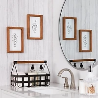 Farmhouse Wildflower Stems Framed Art, Set of 2