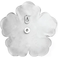 Silver Metal Floral Wall Plaques, Set of 3