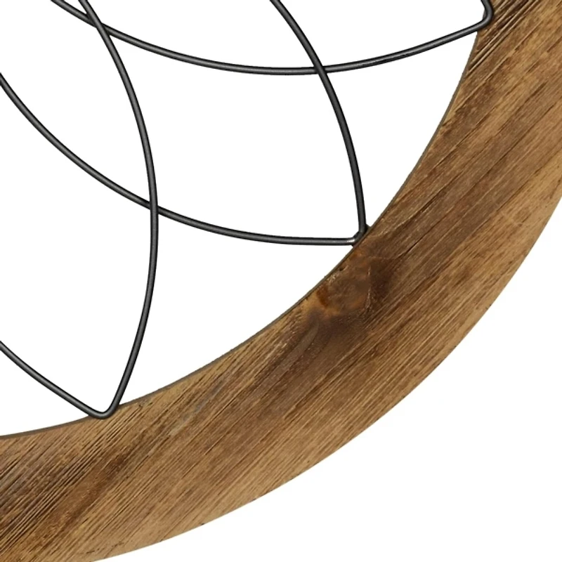 Round Metal Medallion Wall Plaque