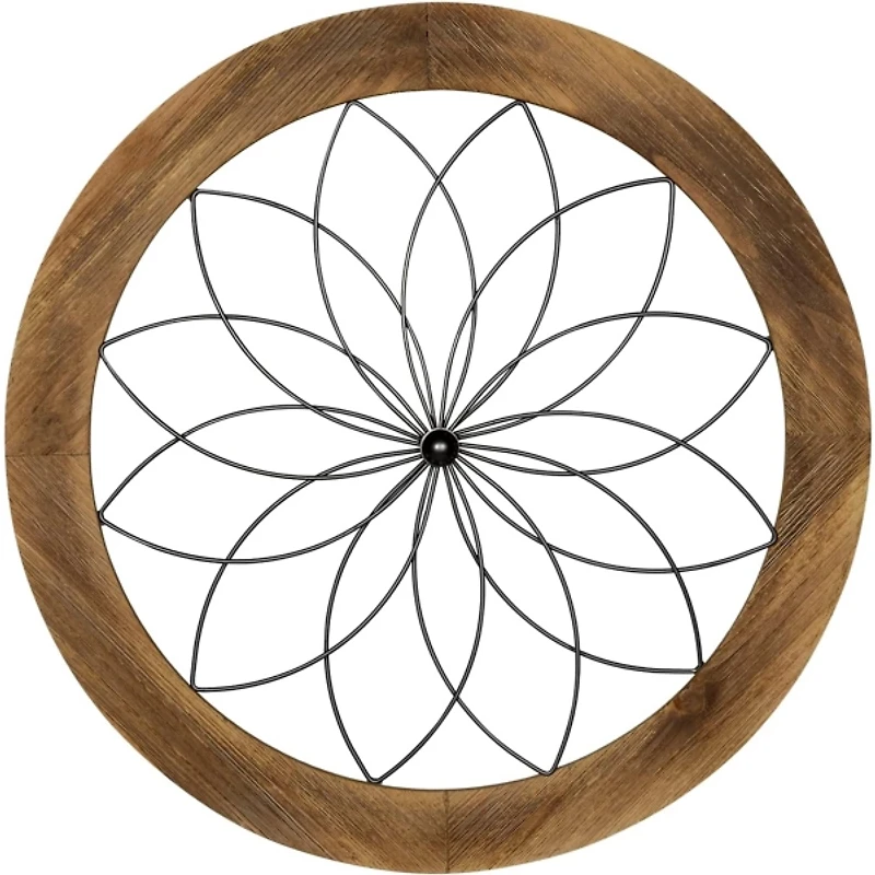 Round Metal Medallion Wall Plaque