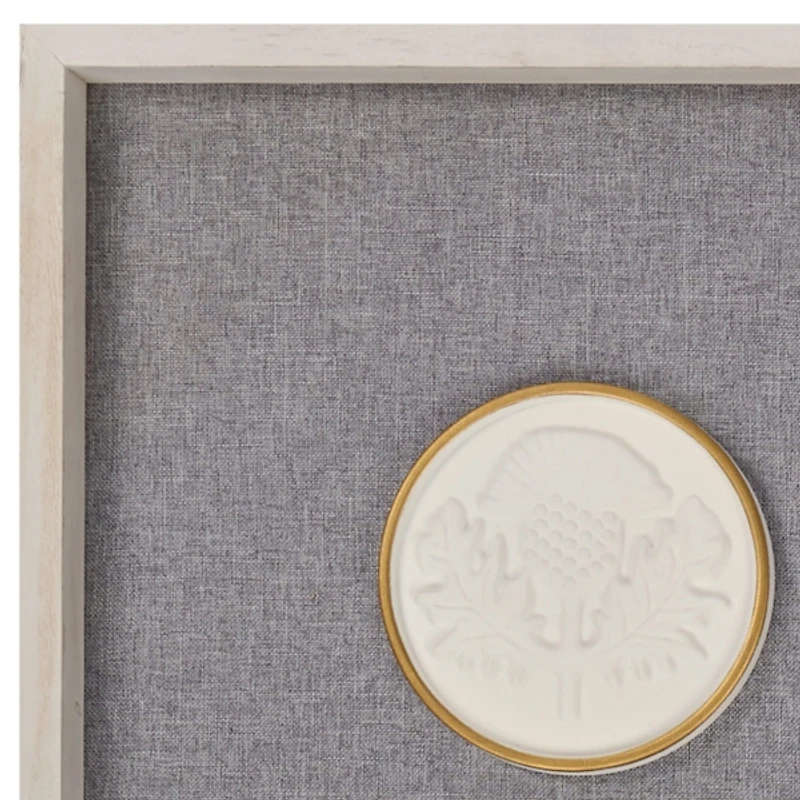 Floral Coin Panel Wall Plaques