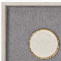 Floral Coin Panel Wall Plaques