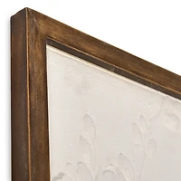 White Dimensional Flowers Wall Plaques