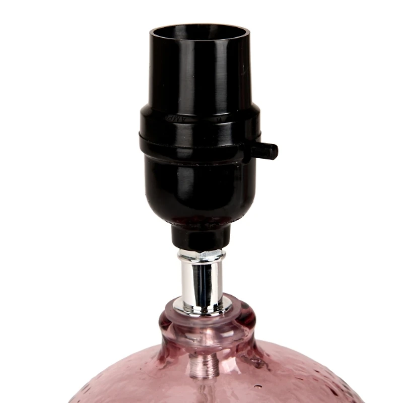 Rose Glass Floral Shade Table Lamp