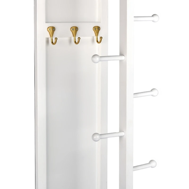 Taylor White Full Length Storage Mirror