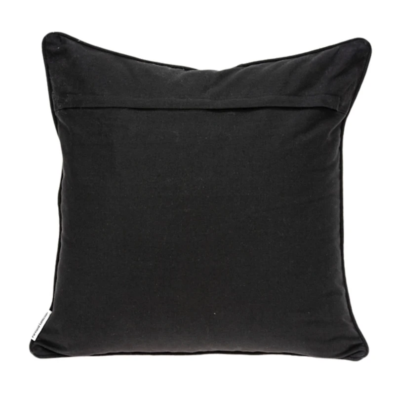 Black and White Zebra Woven Pillow