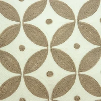 Capella Beige and White Woven Pillow