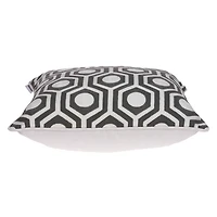 Ursae Gray and White Woven Pillow
