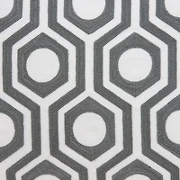 Ursae Gray and White Woven Pillow