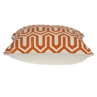 Machu Orange Woven Pillow