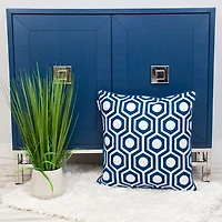 Geometric Circle Transitional Pillow