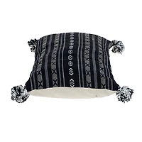 Raven Transitional Black Lumbar Pillow