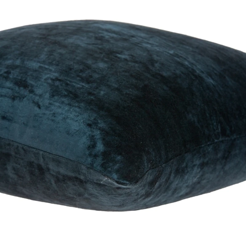 Kyan Blue Velvet Pillow, 18 in.
