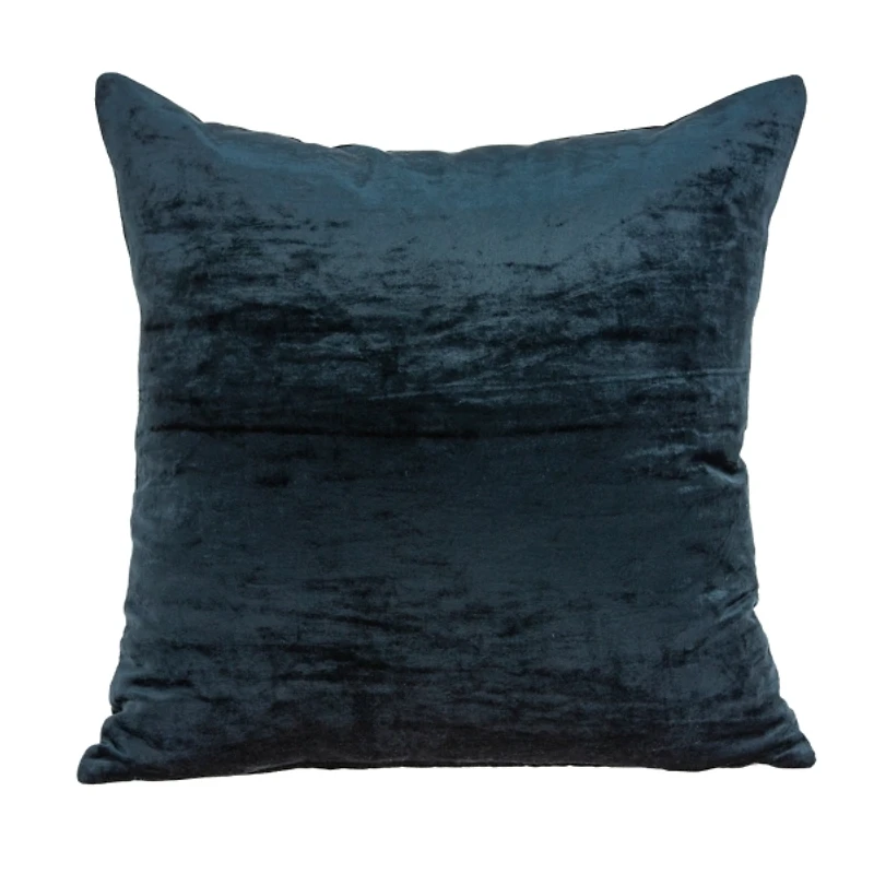 Kyan Blue Velvet Pillow, 18 in.
