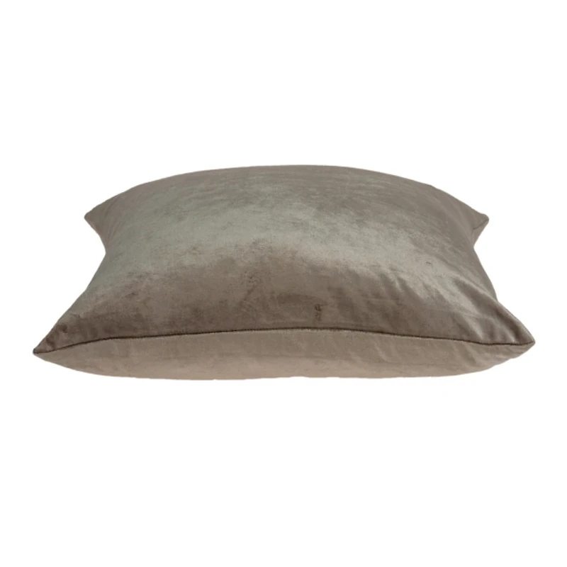 Druzy Taupe Velvet Pillow, 20 in.
