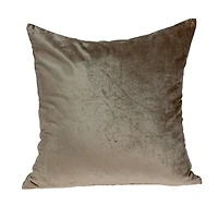 Druzy Taupe Velvet Pillow, 20 in.