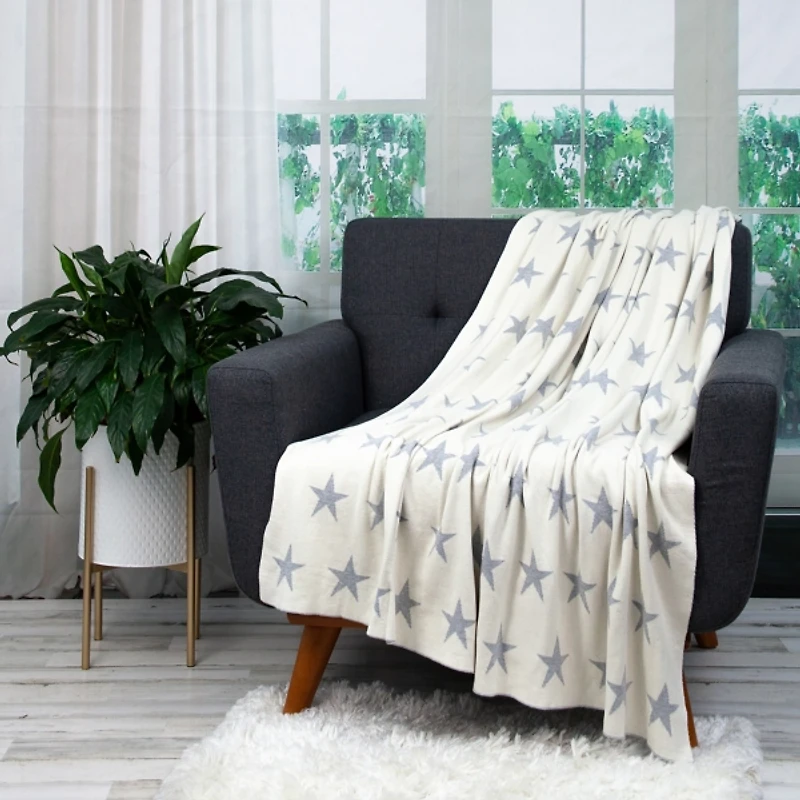 Blue Transitional Star Throw