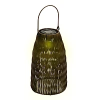 Brown Woven Solar Lantern