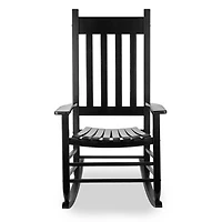 Black Wood Outdoor Rocking Chair