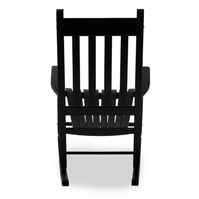 Black Wood Outdoor Rocking Chair
