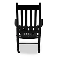 Black Wood Outdoor Rocking Chair