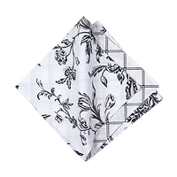 Bleighton Black Floral Napkins, Set of 6
