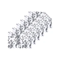 Bleighton Black Floral Placemats, Set of 6