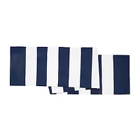 Navy Cabana Stripe Indoor/Outdoor Table Runner