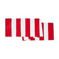 Red Cabana Stripe Indoor/Outdoor Table Runner