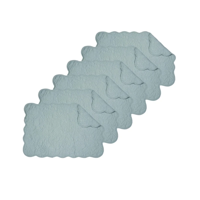 Christiana Breeze Blue Placemats, Set of 6
