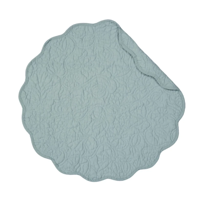 Christiana Breeze Blue Round Placemats, Set of 6