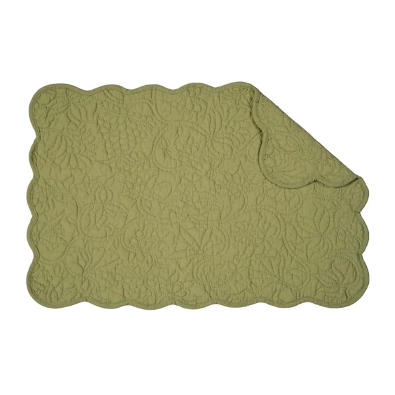 Christiana Sweet Pea Green Placemats, Set of 6