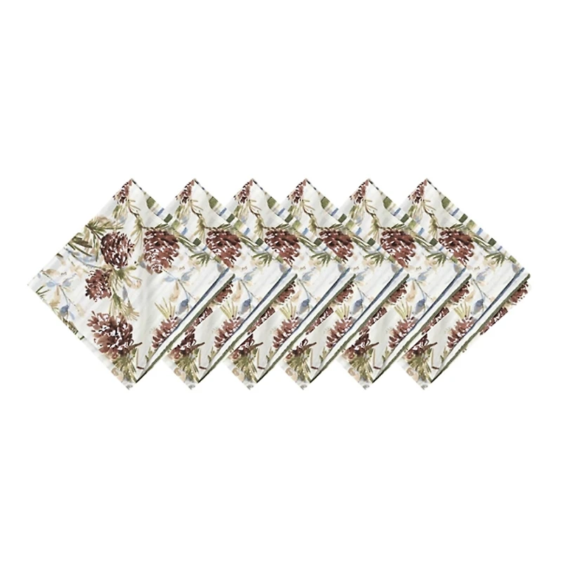 Cooper Pine and Pinecones Napkins, Set of 6