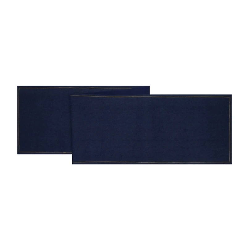 Blue Denim Cotton Table Runner