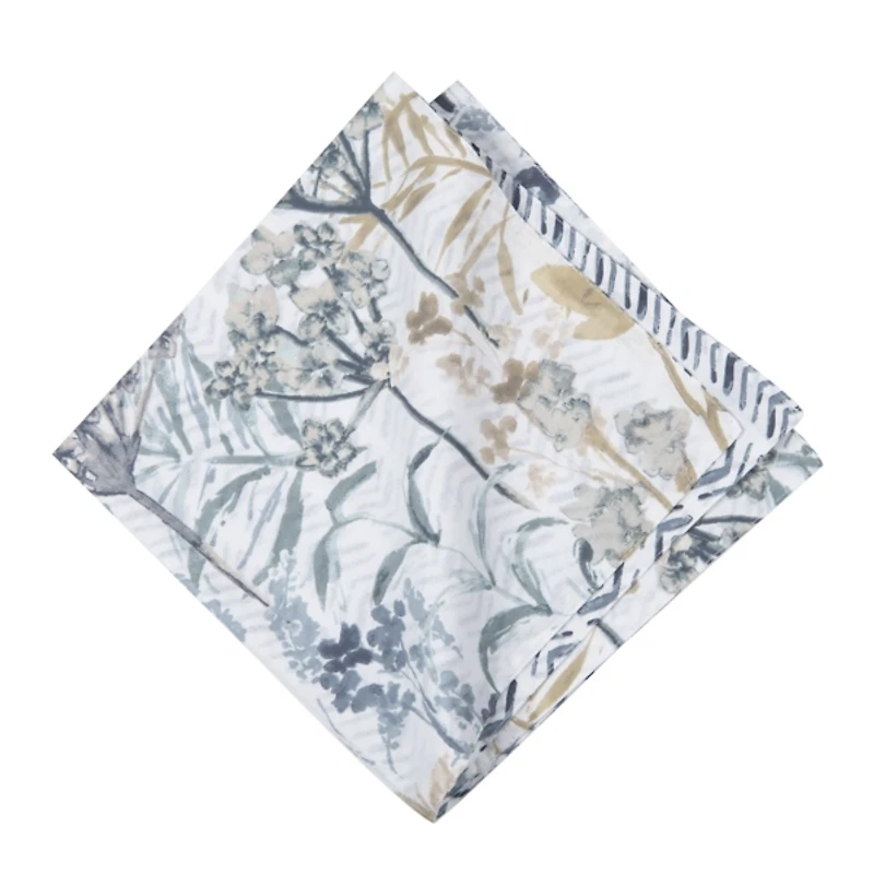 Blue Freesia Floral Napkins, Set of 6