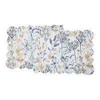 Blue Freesia Floral Table Runner
