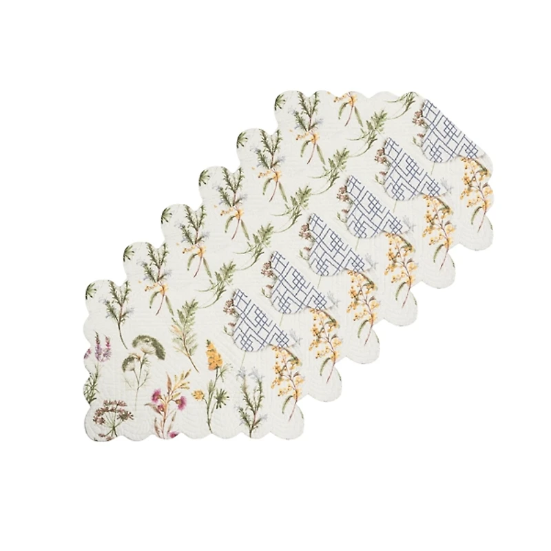 Genevieve Floral Placemats, Set of 6