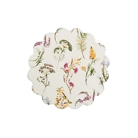 Genevieve Round Floral Placemats, Set of 6