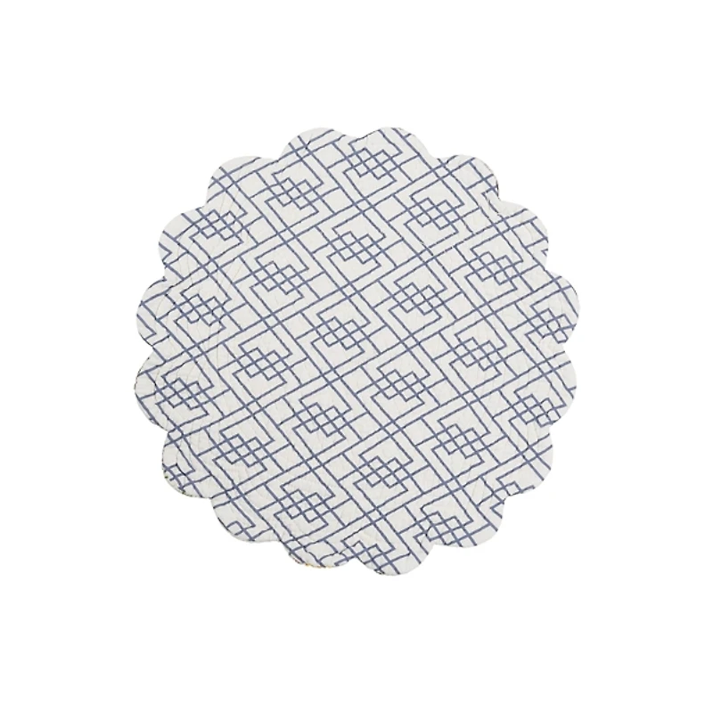 Genevieve Round Floral Placemats, Set of 6