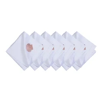 Nature Coral Coastal Napkins, Set of 6
