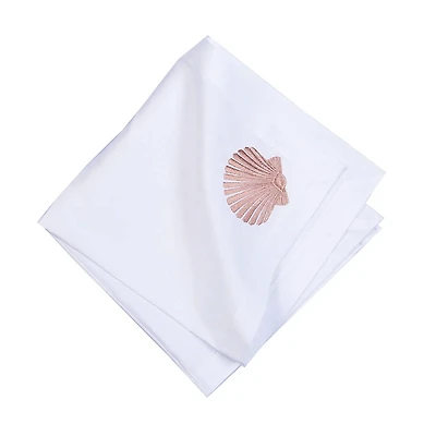 Nature Coral Coastal Napkins, Set of 6