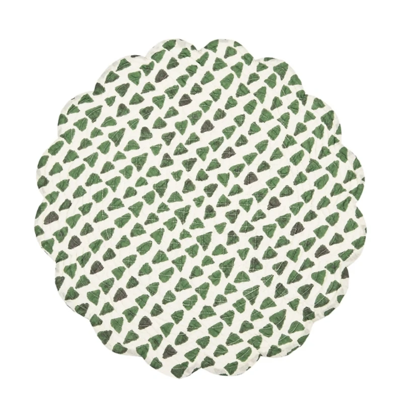 Parson Tropical Leaves Round Placemats, Set of 6