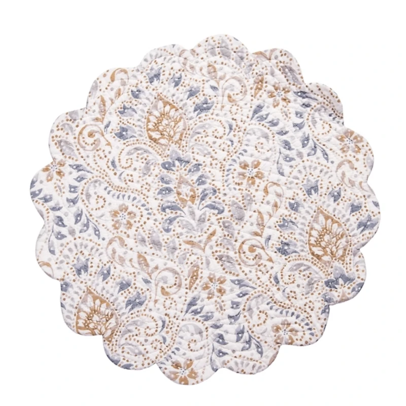 Selma Floral Round Placemats, Set of 6