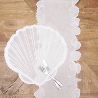 Coastal Shell Shaped Placemats, Set of 6