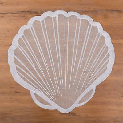Coastal Shell Shaped Placemats, Set of 6
